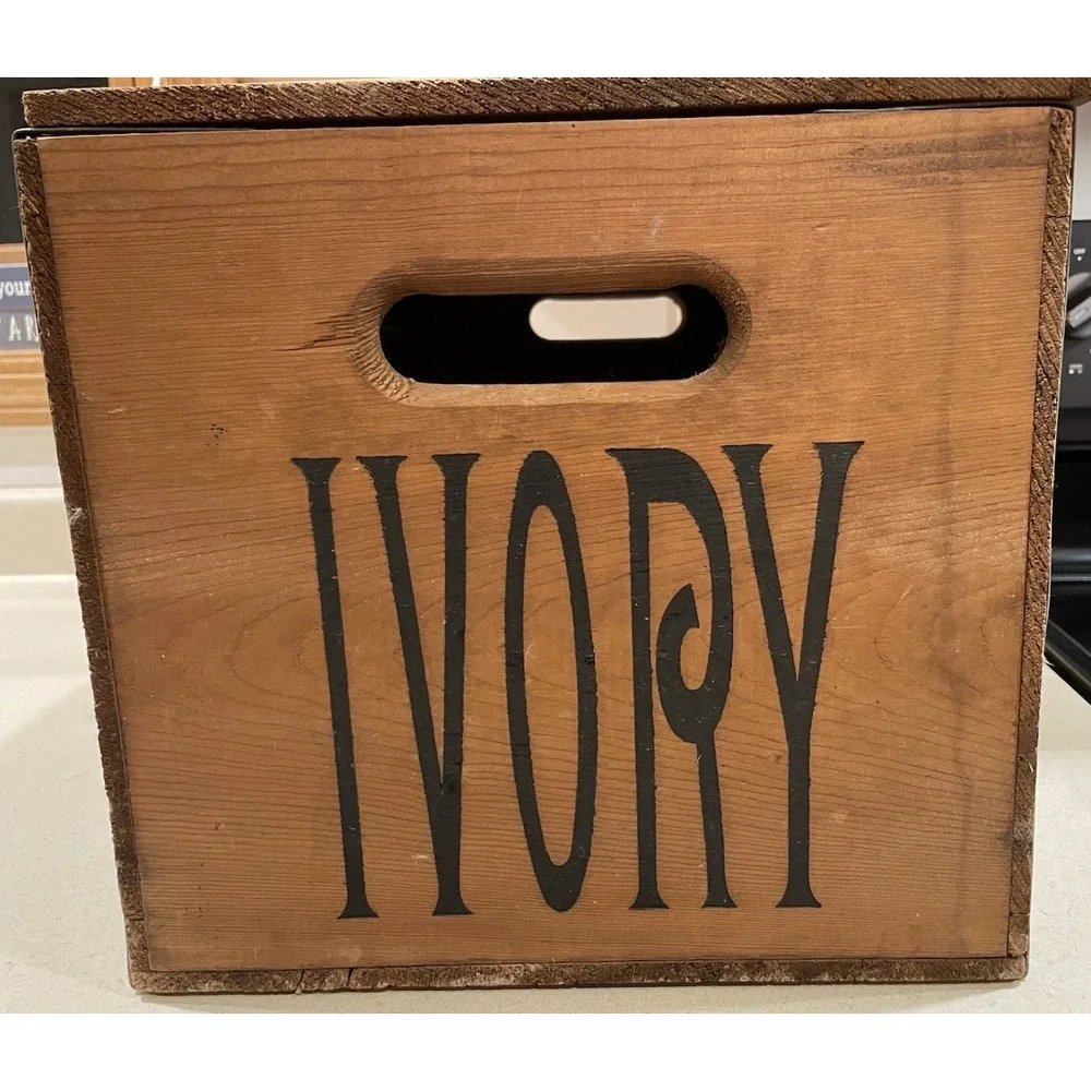 Vintage Proctor & Gamble Ivory Wooden Shipping Box